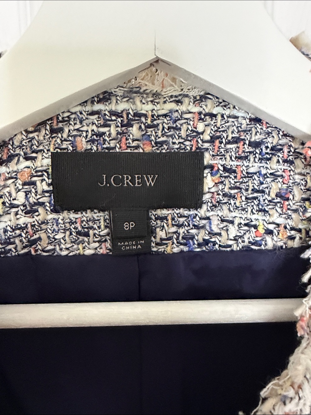 J. Crew Multicolor Tweed Fringe Boxy Jacket - Picture 3 of 10